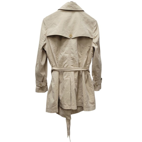 Talbots Women's Front Tie Long-Sleeves Center Vent Trench Coat Jacket Size 12 - Picture 2 of 14